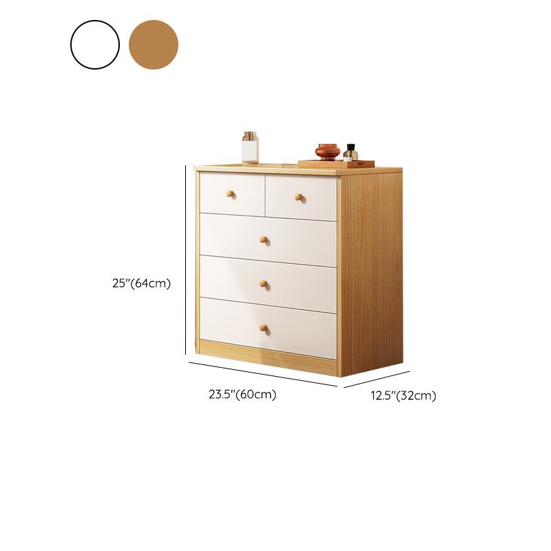 Standard Storage Cabinet Modern Wood Rectangle Side Cabinet with Drawers