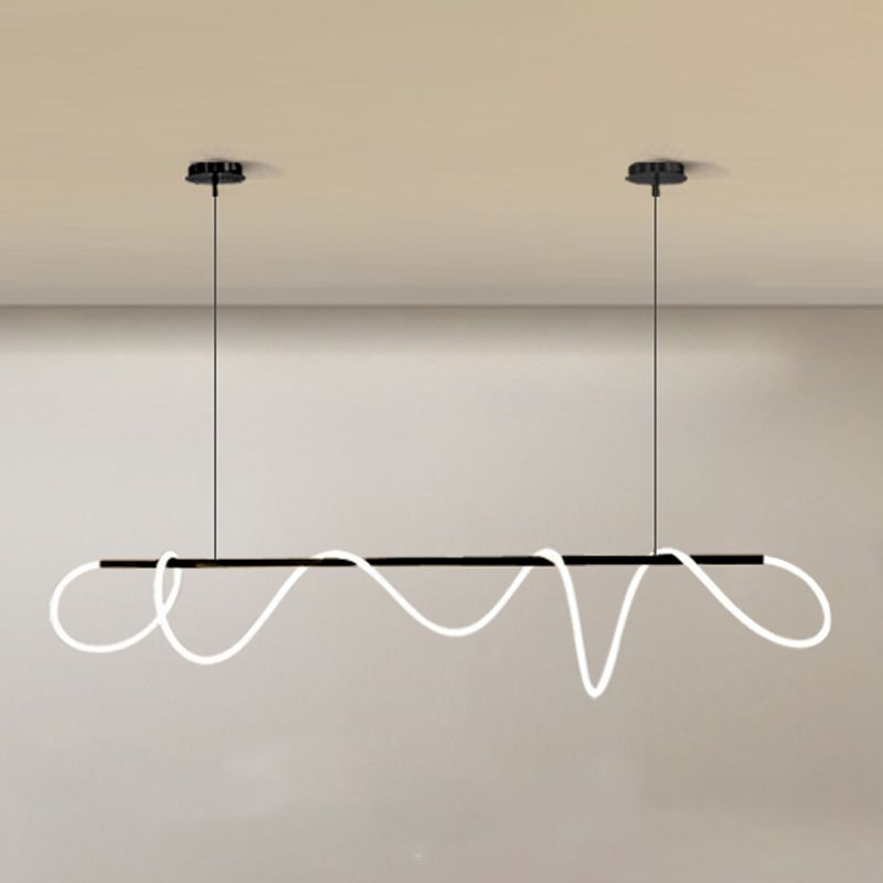 Luz de la isla de gel lineal Luz de la isla Luz de techo moderno para sala de estar para sala de estar