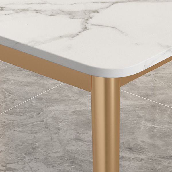 Dinner Room Luxury Dining Table Kitchen Stone 4 Legs Dining Table