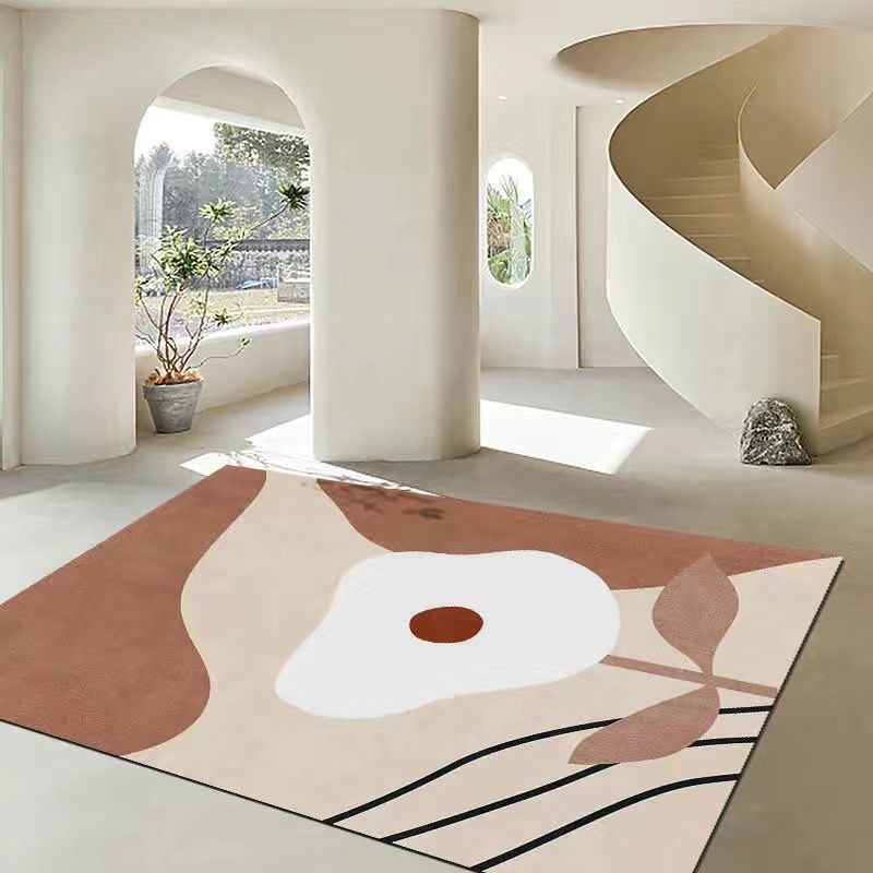 Morandi Color Aesthetic Soft Rug Rectangle Loom Rug for Bedroom