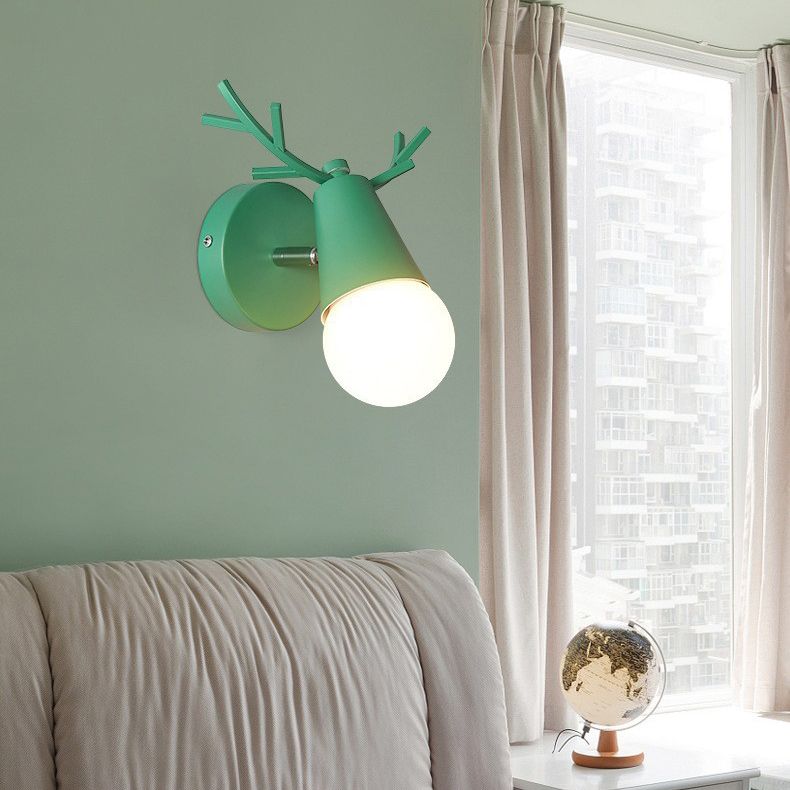 Bras swing petit lampe murale macaron métal