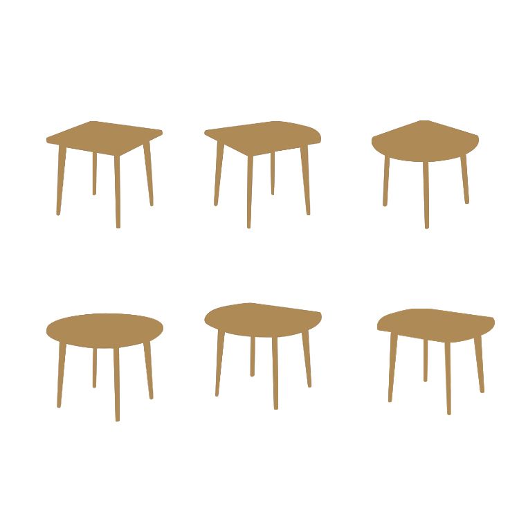 Moderne stijl massief houten eettafel bruine ronde drop-bladtafel met 4 poten voor thuis