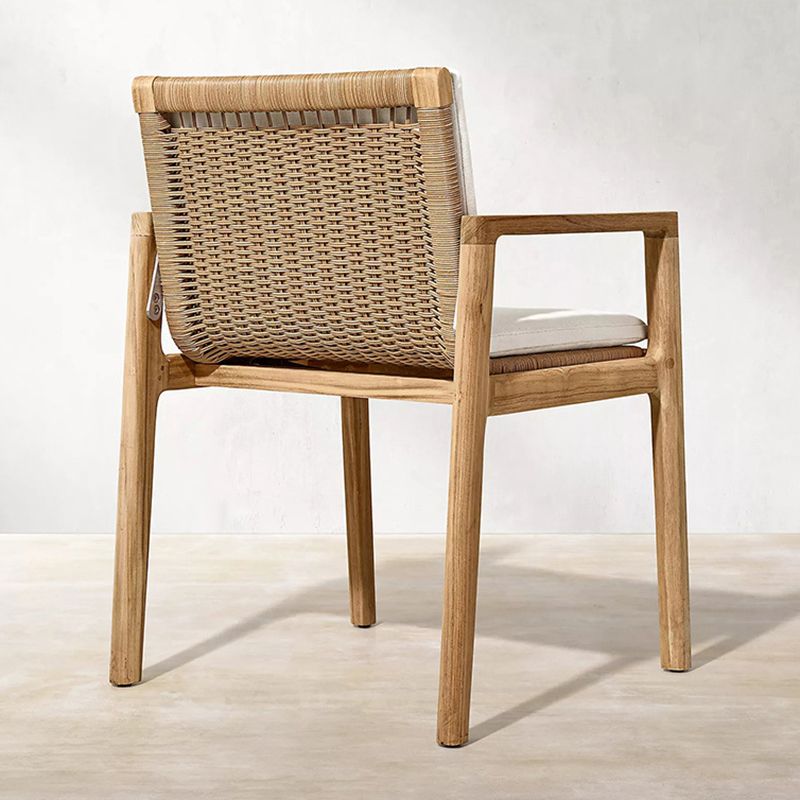 Bohemian Style Solid Wood Dining Table Set 1/5 Pieces Dining Table Set for Outdoor