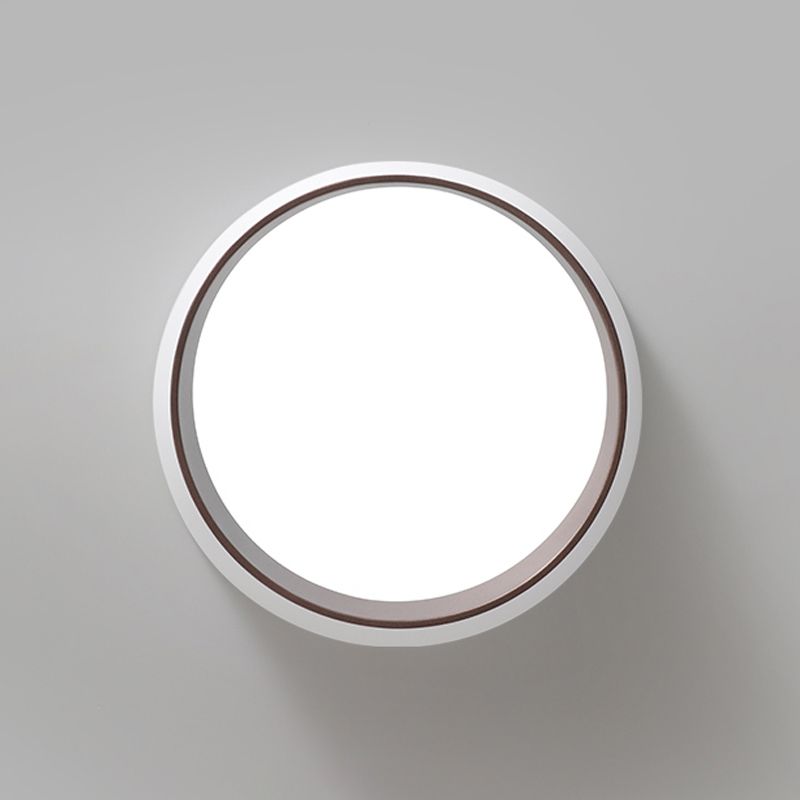 Metal Flush Ceiling Light Fixtures Modern Flush Mount Fixtures with Acrylic Shade