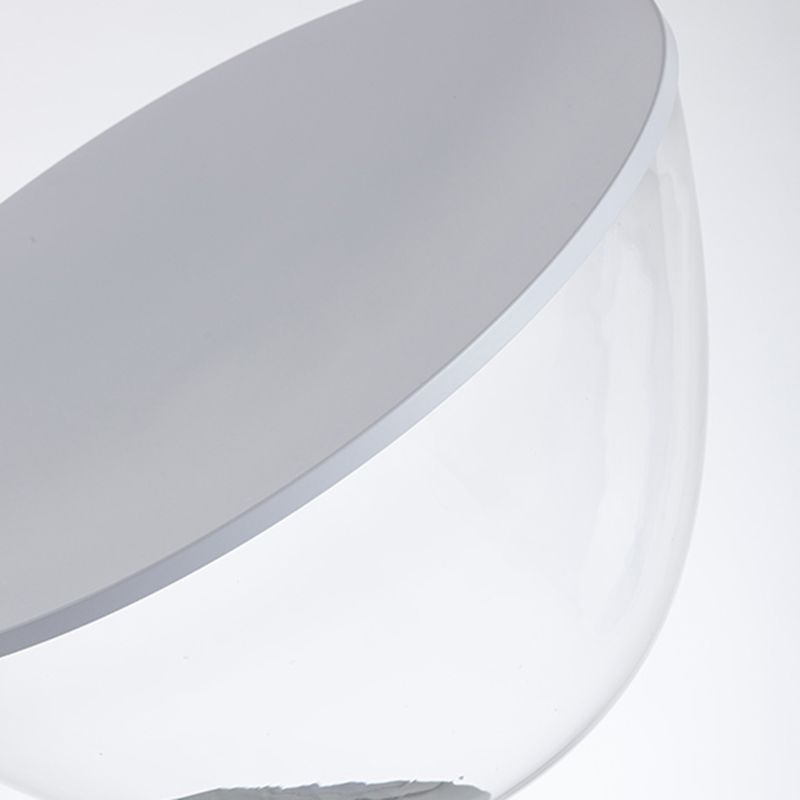 Round Glass Table Lamp Modern Style 1 Light Table Lamp Fixtures