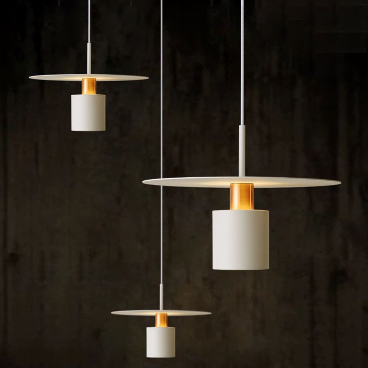 Smeedijzeren hanglamp in moderne artistieke stijl cilindrische binnenhangende lamp
