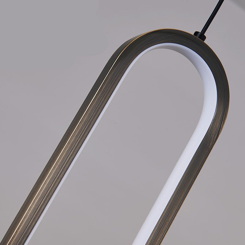 Metall geometrische Deckenhängung Licht moderner Stil 1-Licht-Anhänger Beleuchtungskörper