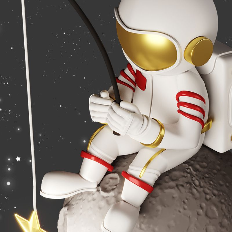 Astronaut LED Wall Mount Light Children Wall Light with Acrylic Shade for Kid's Room