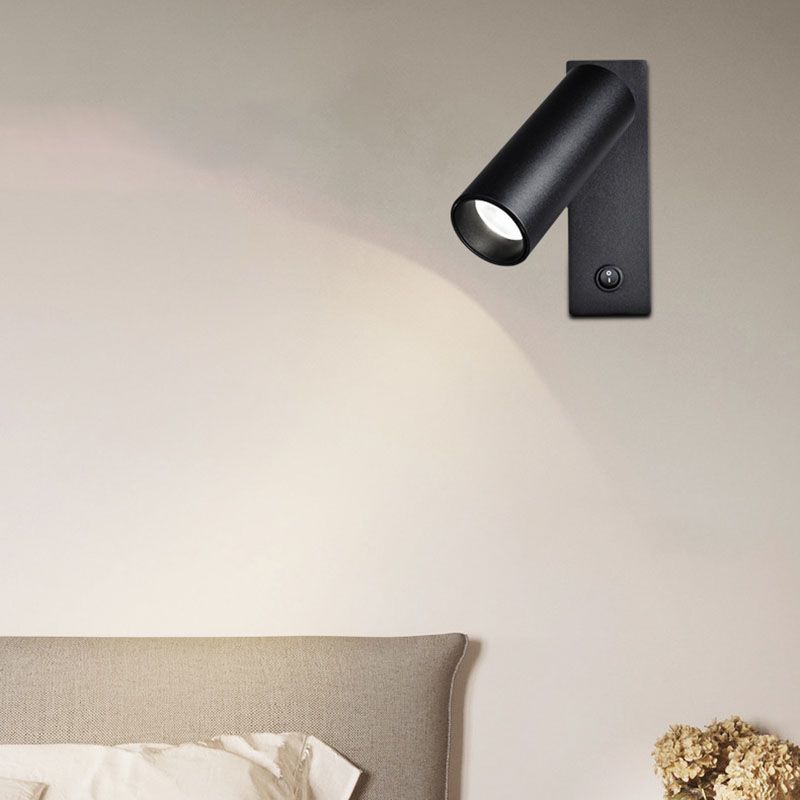 Modern Metal Reading Wall Lighting 1-Light Circle Sconce Light for Bedroom
