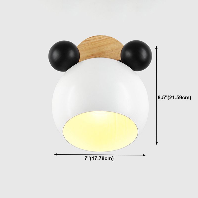 Macaron nordici moderni per pareti di metallo unico Luce a parete singola a parete singola