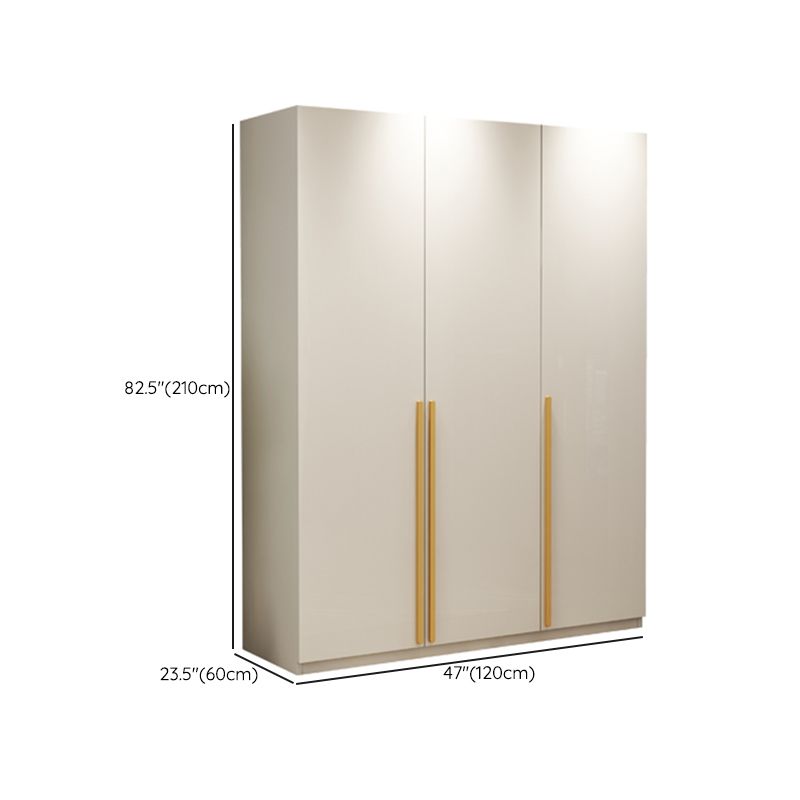 Modern Wardrobe Closet with Garment Rod Wooden Wardrobe Armoire