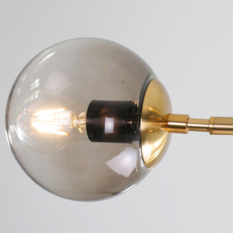 Modernism Metal Kitchen Island Lighting Globe Shaded Ceiling Light for Home