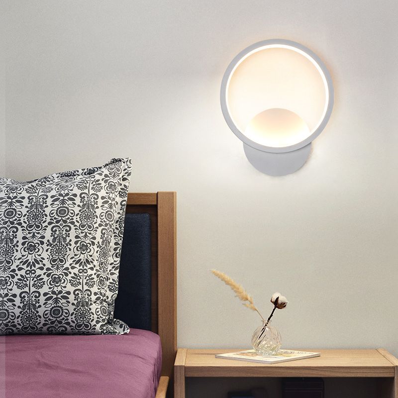 Modern Round Wall Light Simple LED Wall Light Sconce for Bedroom