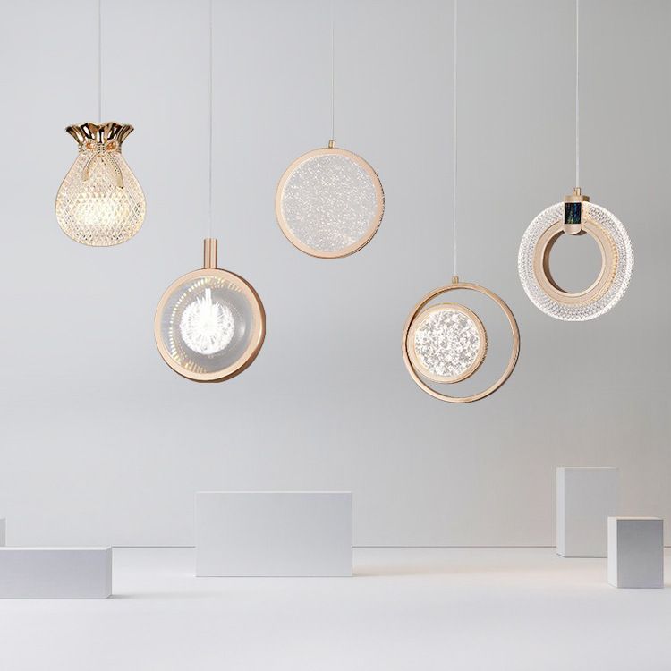 Moderne minimalistische stijl hangende hanglampen metaal 1 lichte hanglampen voor woonkamer