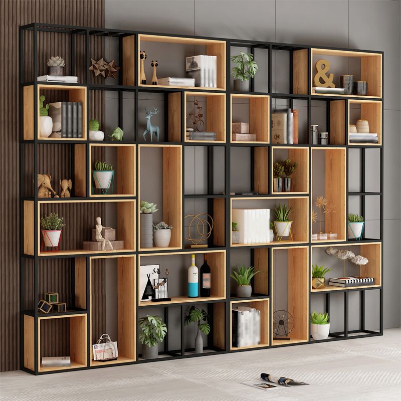 Open Etagere Bookcase Modern Style Shelf Bookcase with Shelves