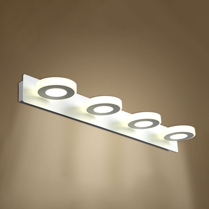 Multi -Lichter runde Schattenwandbeleuchtung moderne Metallwandmontageleuchte in Weiß