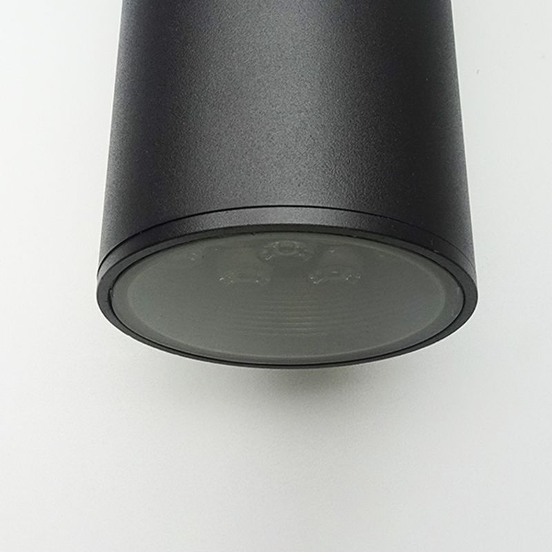 2 Light Cylindrical Wall Sconce Modern Style Metal Wall Lighting for Outdoor