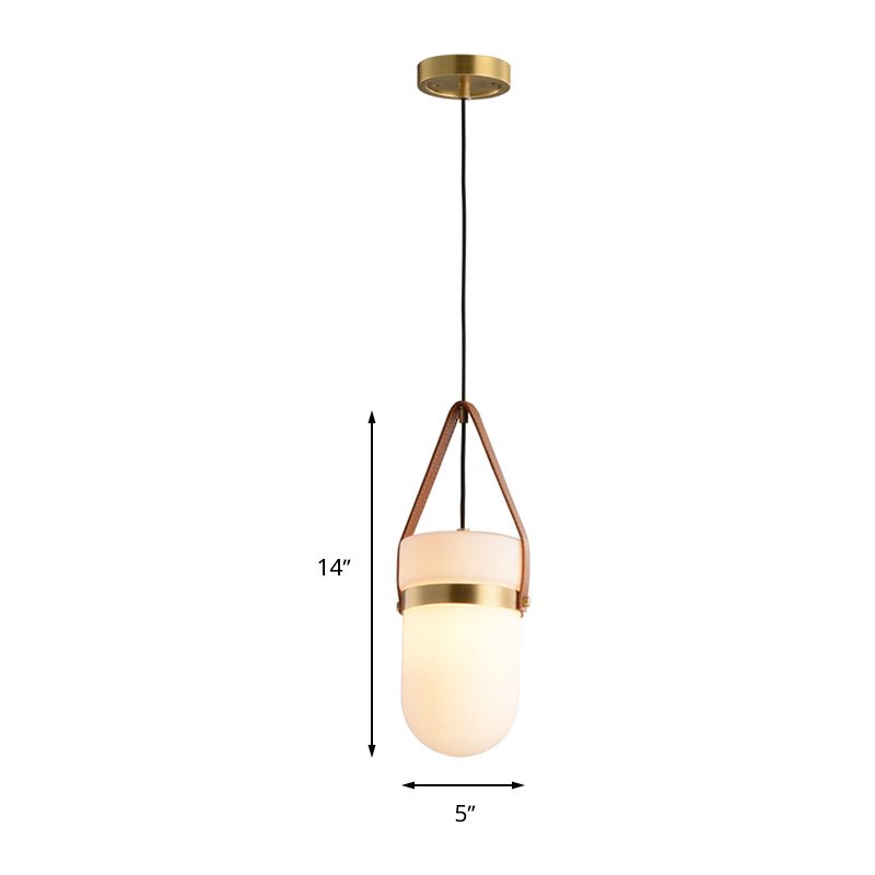Lámpara colgante de cilindro Class blanco contemporáneo 1 cabezal dormitorio colgante de techo accesorio