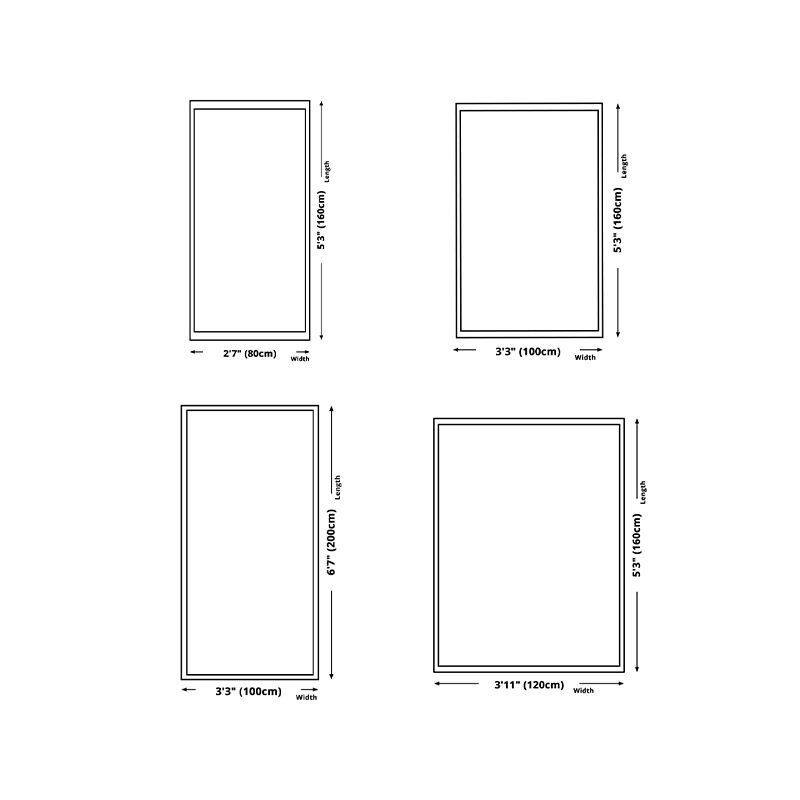 White Floral Print Area Rug Modern Polyester Area Carpet Non-Slip Backing Rug for Living Room