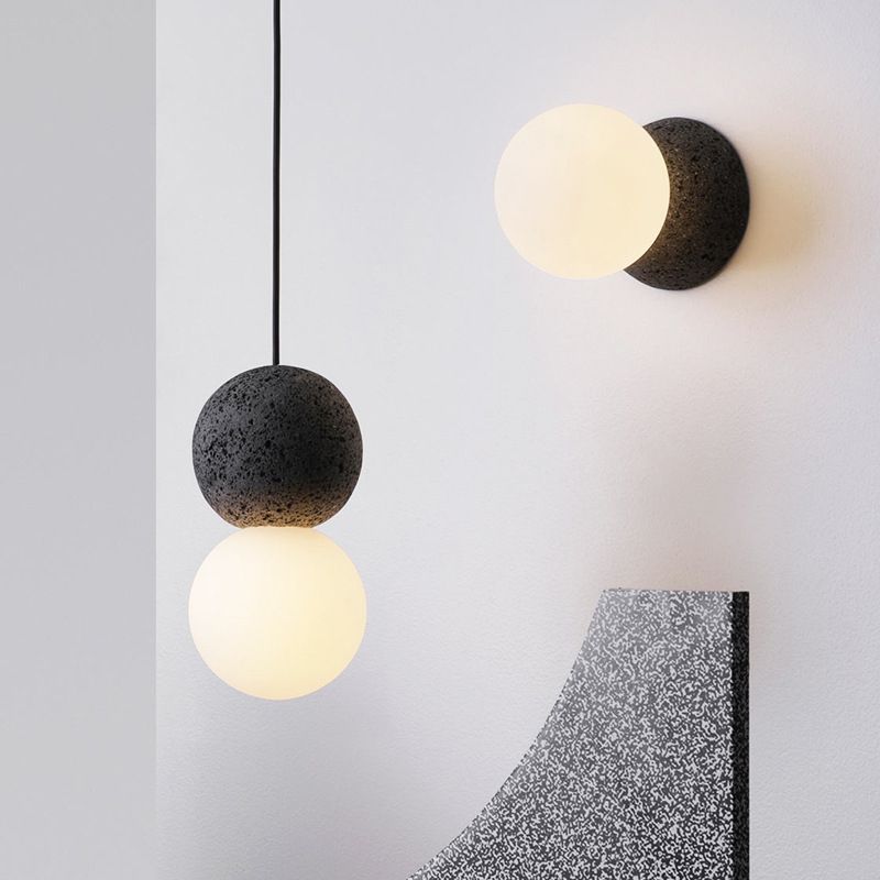 Zementkugel Suspension Licht moderner Stil 1 leichte hängende Leuchten
