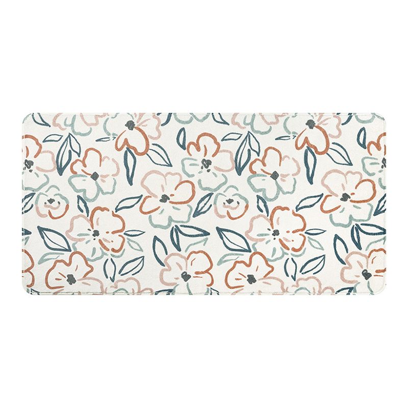 Tapis de couleur de contraste de tapis orange moderne Tapis lavable pour la décoration intérieure
