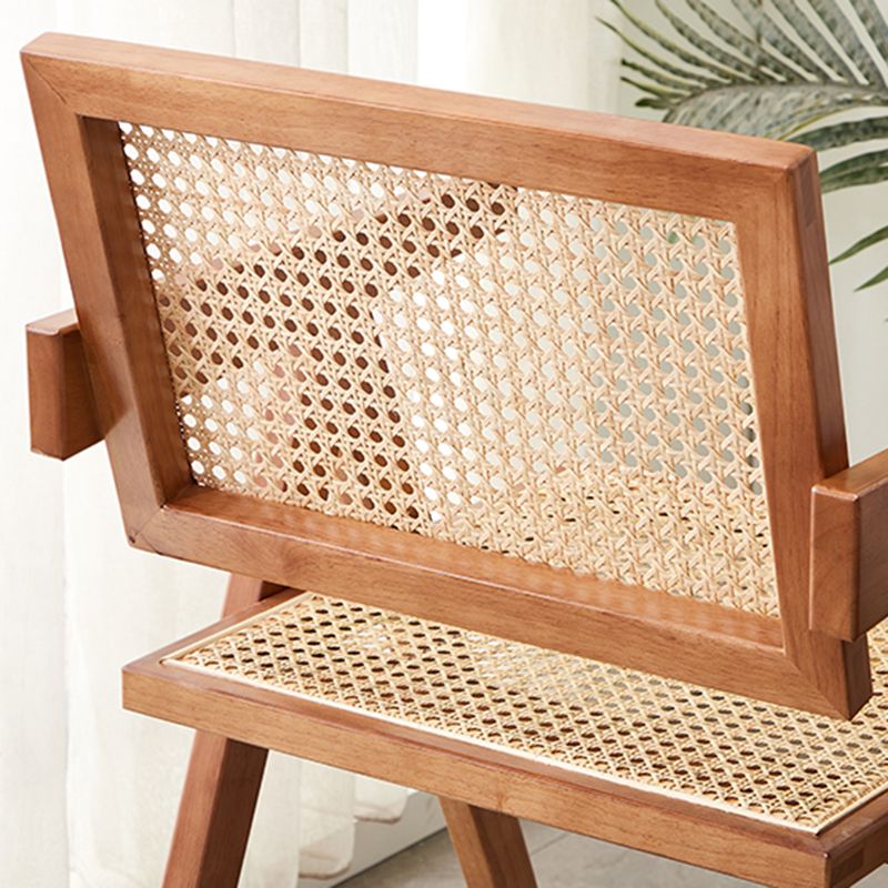 Wood 20" L x 20" W x 31.8" H Armless Solid Wood Frame Chair for Living Room