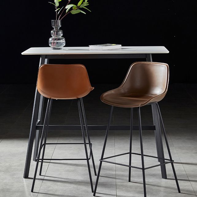 Contemporary Rectangle Bar Counter Table Sintered Stone Dining Table for Restaurant