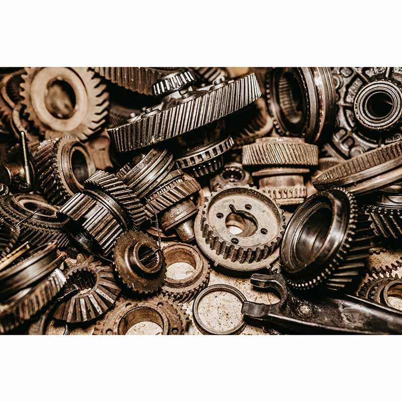 Modern Style Mural Wallpaper Gears Photography Indoor Wall Mural