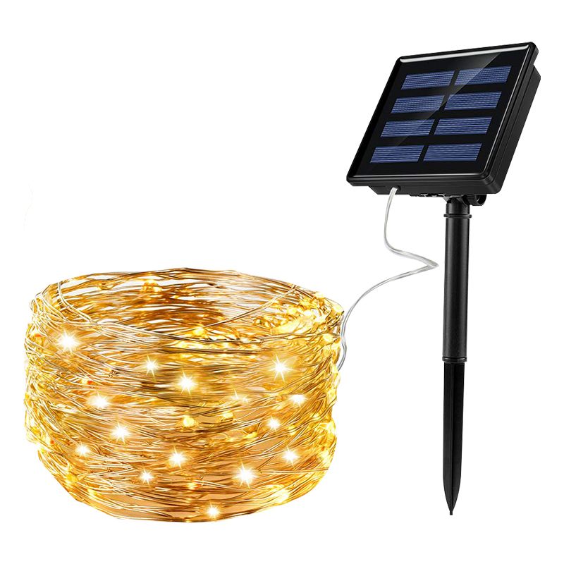 Wrapped Tree Light Artistic Copper Wire Clear Waterproof Solar LED String Lighting