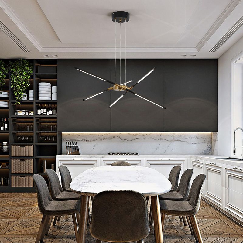 Luci a sospensione a sospensione in metallo Lampade sospese contemporanee per soggiorno