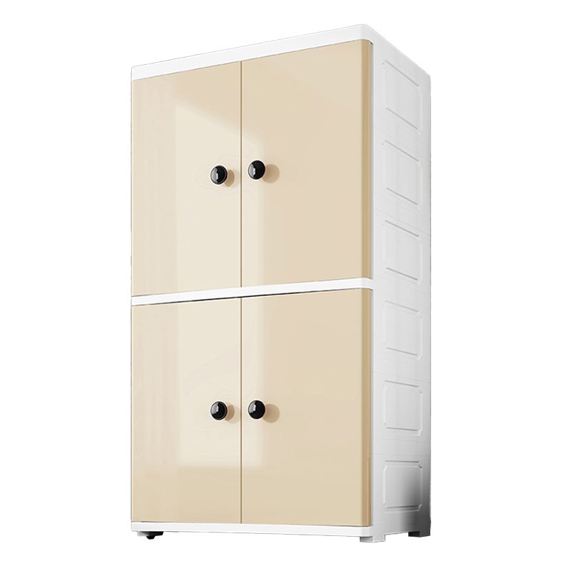 Contemporary Wardrobe Armoire Plastic Wardrobe Closet with Legs