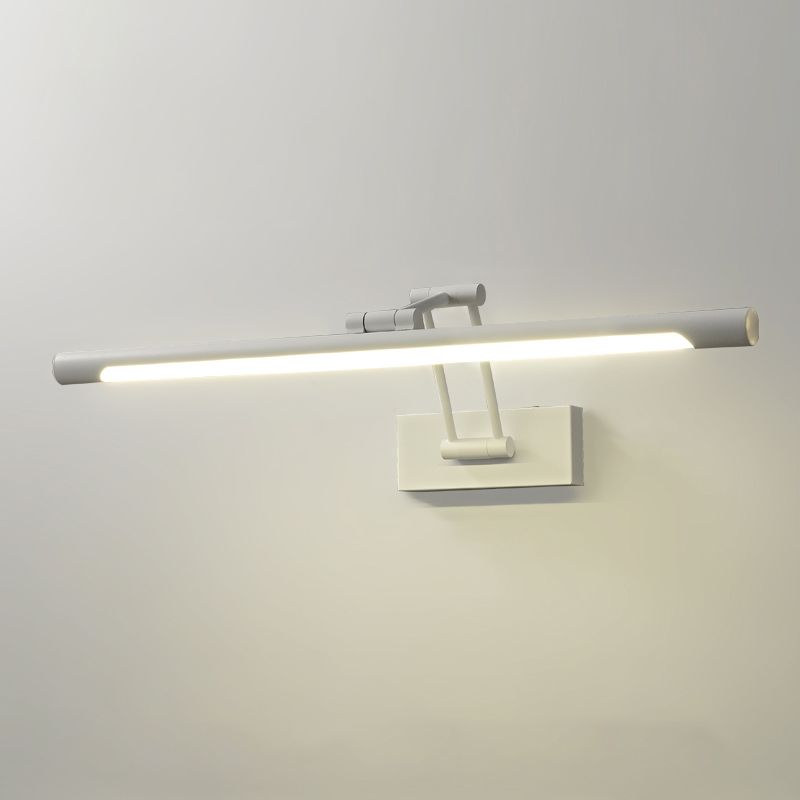 Single Modernism White Bathroom Vanity Light LED Bath Bar for Bedroom