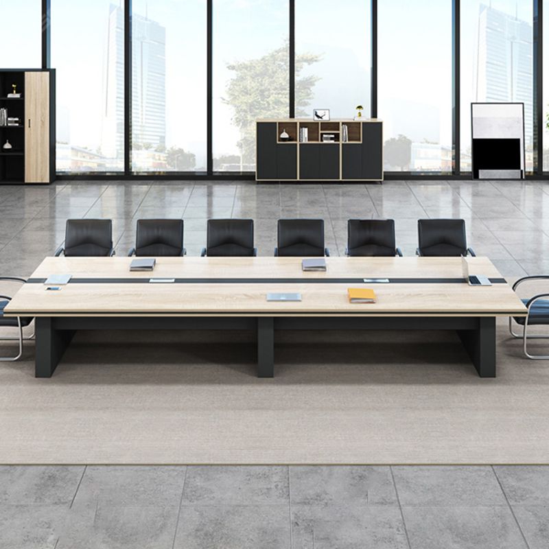 Industrial Office Desk Manufactured Wood 29.25 Inch Height Computer Desk