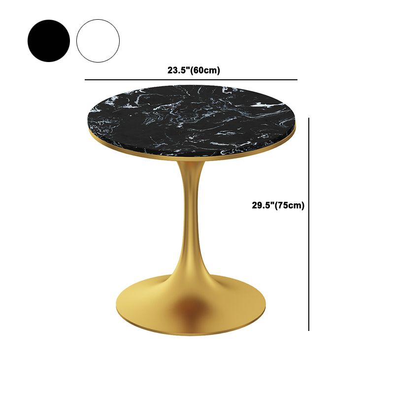 Contemporary Round Table Set 1/2/3/4/5 Pieces Dining Set for Kitchen