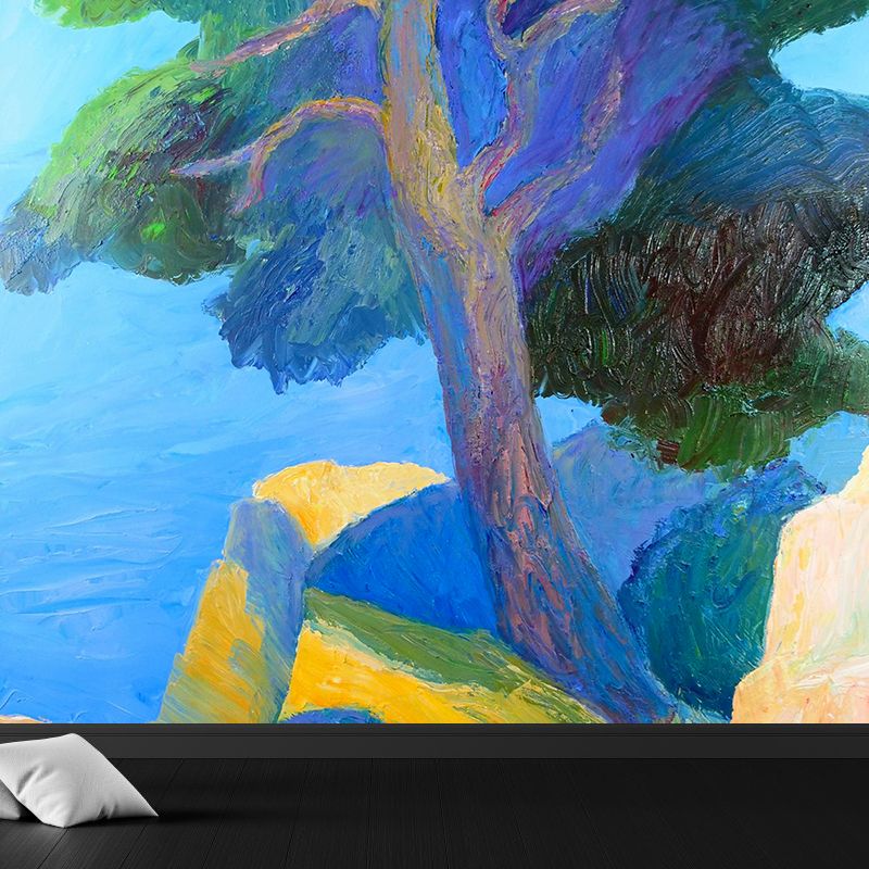 Indoor Decor Seaside Trees Mural Decal Personalized Modern Aesthetics Wall Art for Bedroom