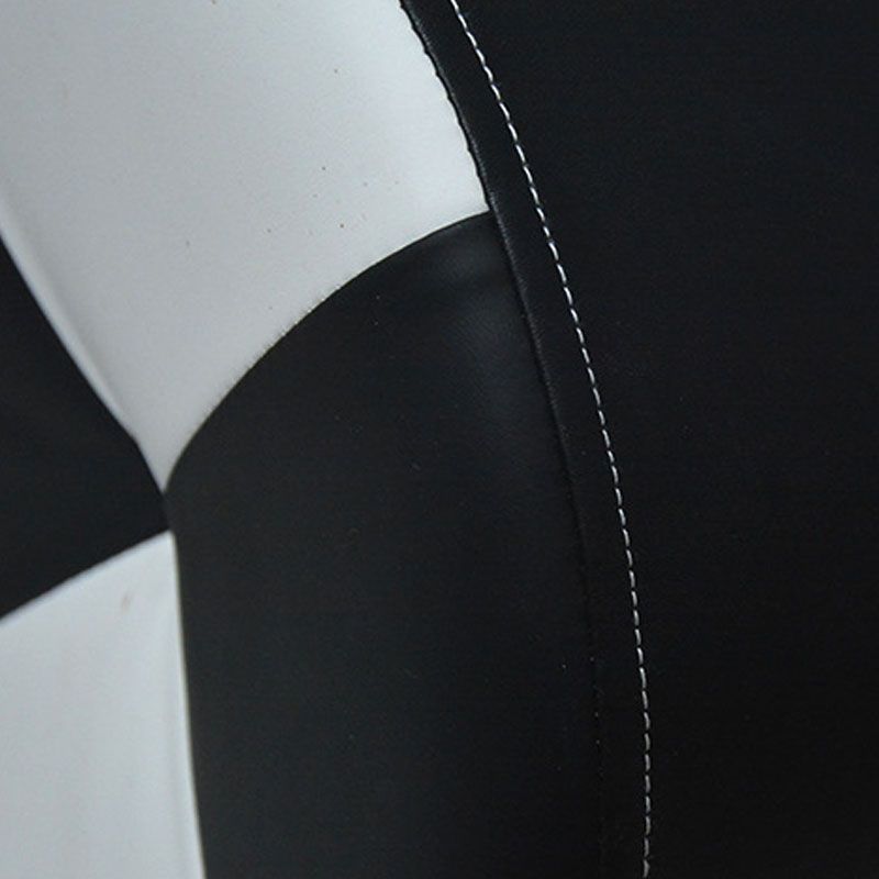 Modern Leather Pouf Stain Resistant Color Pouf for Drawing Room