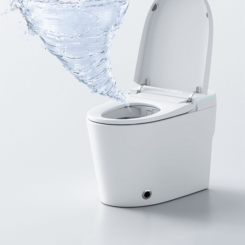 Polished Finish ABS Toilet Siphon Jet Contemporary Toilet Bowl with Heated Seat