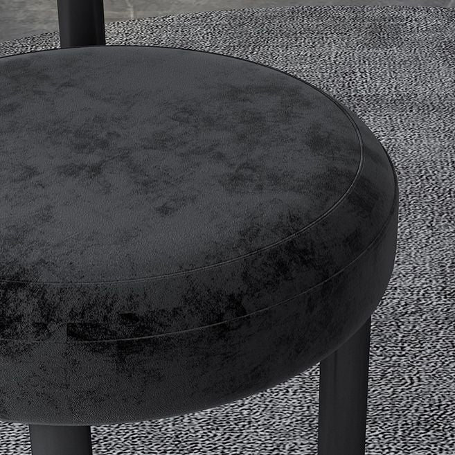 Hedendaagse stijl gestoffeerde armloze eetkamerstoelen open voor de achterkant van de achterste zijstoelen