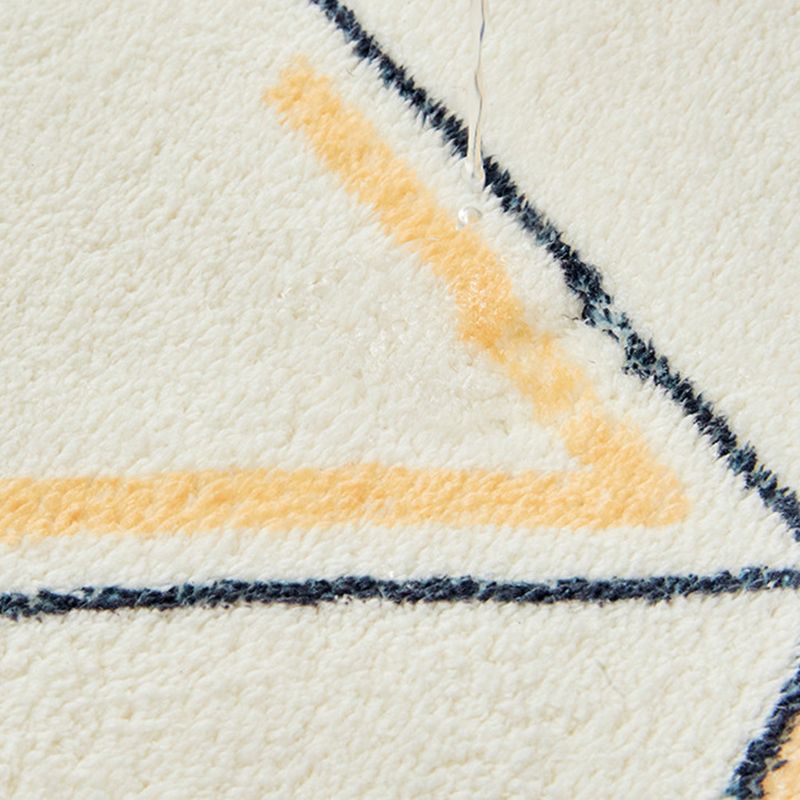 Green Modern Rug Polyester Plant Area Rug Washable Indoor Rug for Home Decoration