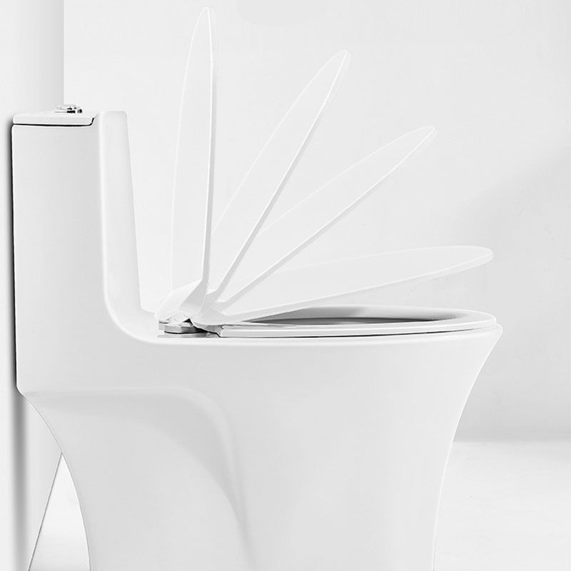All-In-One Elongated Toilet Dual Flush Siphon Jet Water Saving Toilet with Toilet Seat