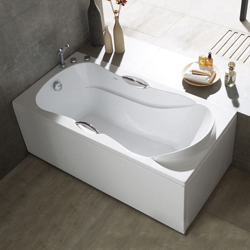 Acrylic Soaking Bathtub Antique Finish Rectangular Bathtub (Board not Included)