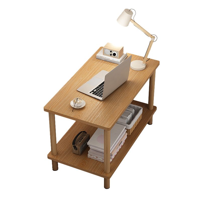 Modern Rectangular/Square Corner Table Wood Side End Table for Living Room