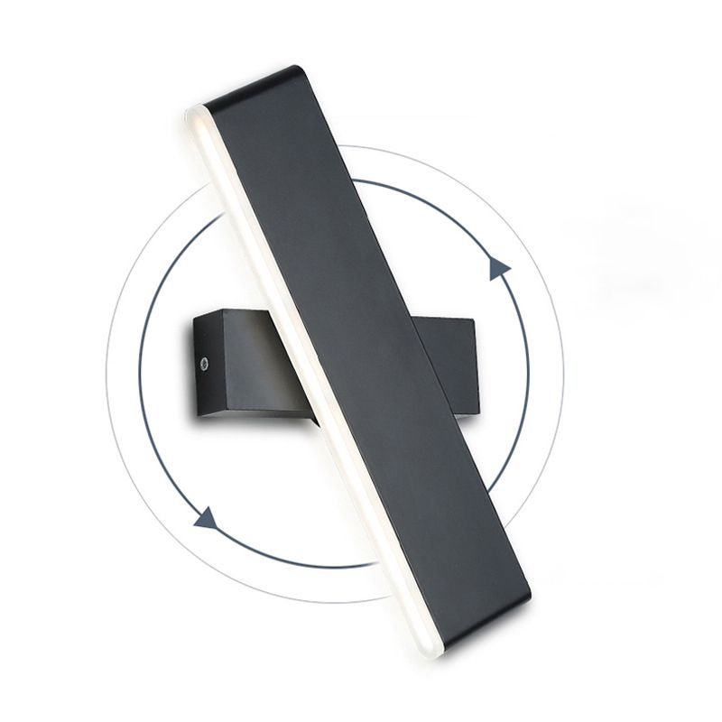 Luz de pared en forma de barra giratoria Luz de pared LED moderna de aluminio apliques para dormitorio