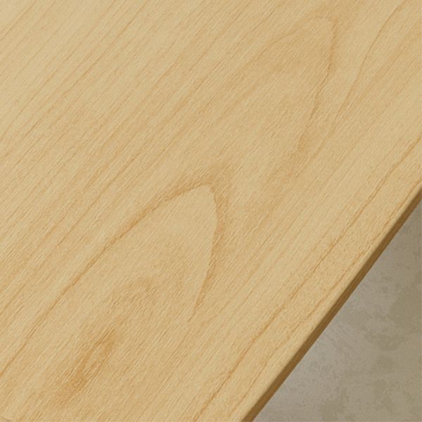 Rectangle Double Pedestal Dining Table Modern Pine Wood Table for Living Room