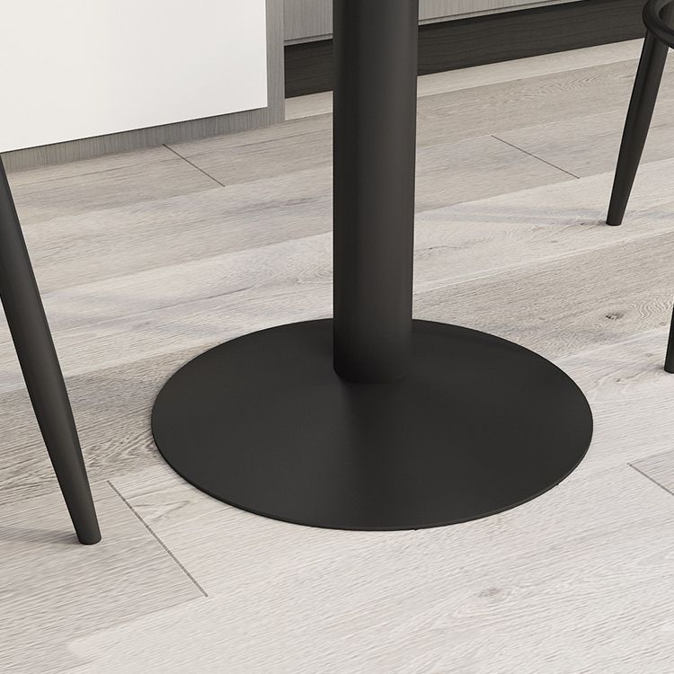 1/2/3 Pieces Round Pub Table Set Modern Stone and Metal Counter Height Set