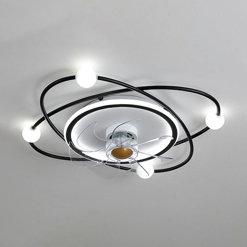 Modern Style Ceiling Fan Light LED Ceiling Mount Light with Iron for Living Room