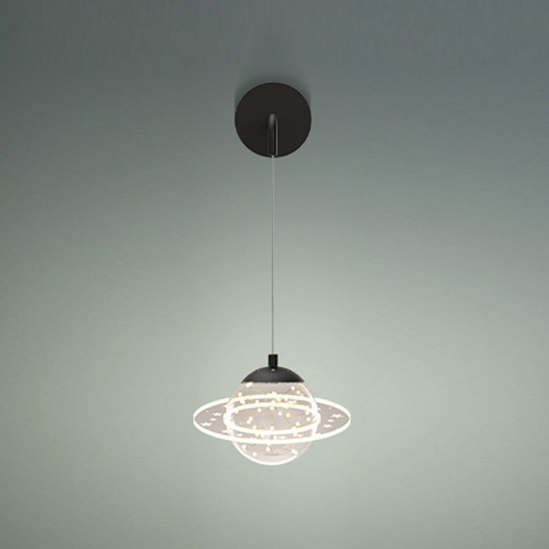 Ball Shape Glass Wall Light Modern Style Multi Lights Wall Mount Light