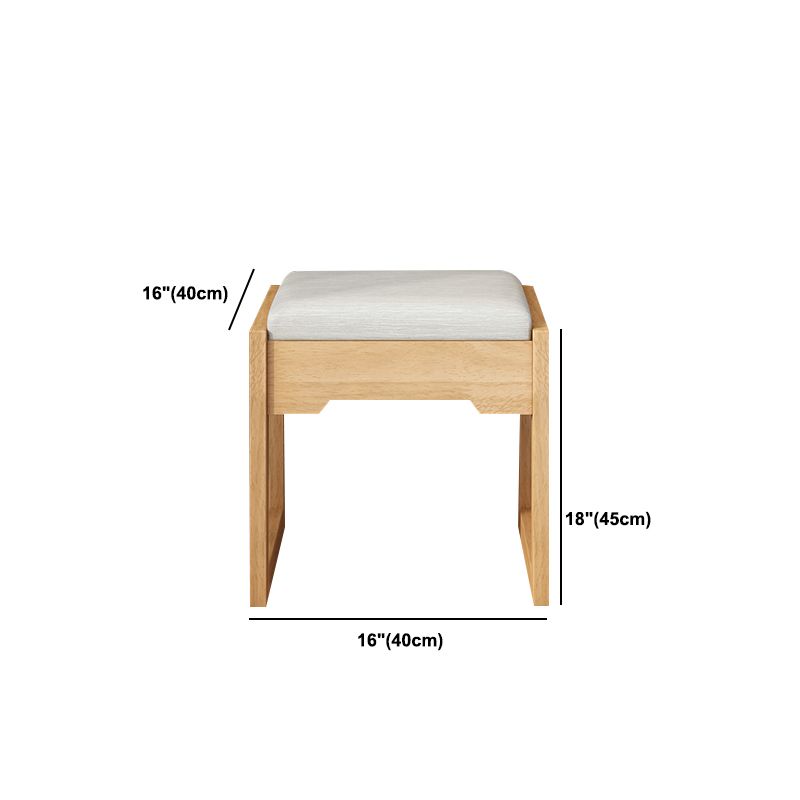 Scandinavian Makeup Vanity Desk Table in White and Brown for Bedroom