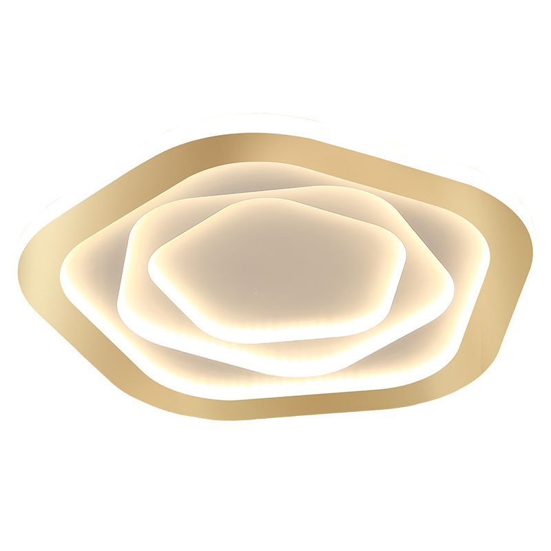 Acrylic Flower Flush Mount Ceiling Fixture Modern Style LED Close to Ceiling Lighting Fixture