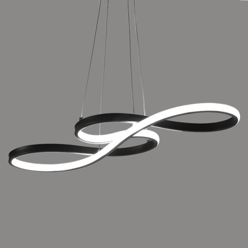 Twist Chandelier Pendant Light Modern Metal Chandelier for Dining Room